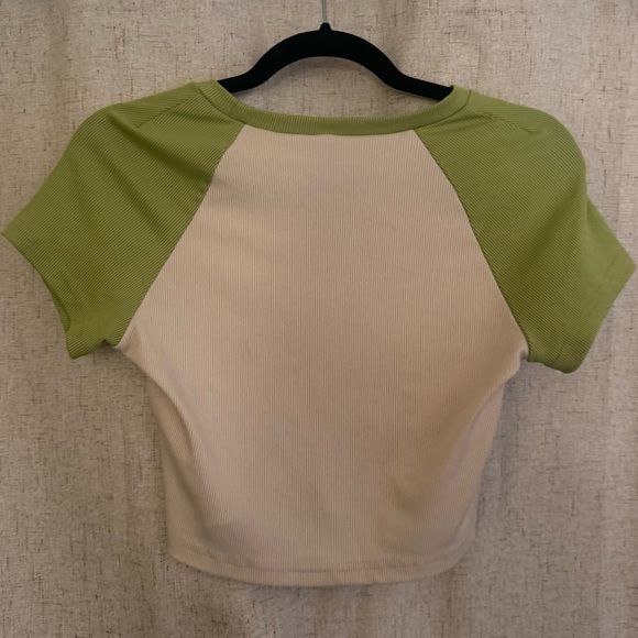 Y2K Graphic Cartoon Slogan Crop Tee ‘Let’s Root for Each other’ | Small NEW - Picture 6 of 6